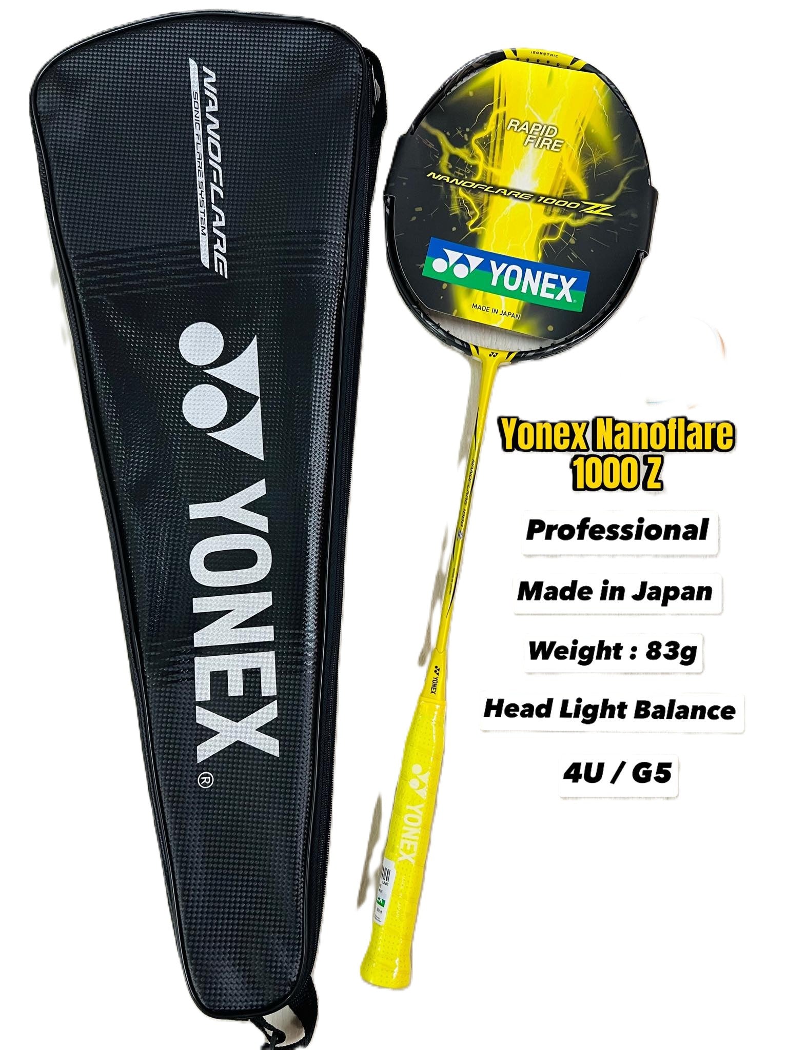 Yonex Nanoflare 1000 Z 4U Professional Badminton Racket